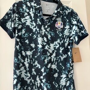 Nike Women's Polo in Black and White Pattern